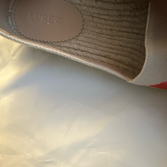 J. Crew Fruit Salad Canvas Espadrilles with Embroidered Fruits Size 10 - Picture 3 of 4
